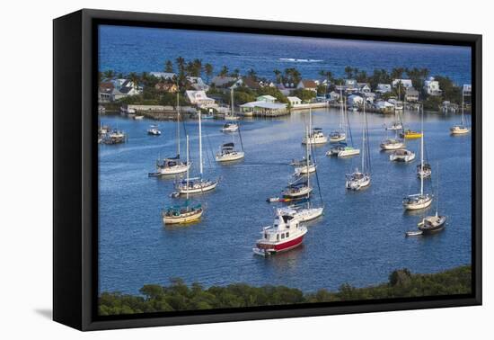Harbour, Hope Town, Elbow Cay, Abaco Islands, Bahamas, West Indies, Central America-Jane Sweeney-Framed Premier Image Canvas