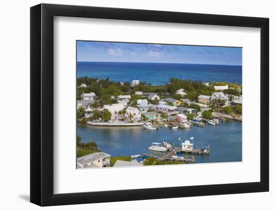 Harbour, Hope Town, Elbow Cay, Abaco Islands, Bahamas, West Indies, Central America-Jane Sweeney-Framed Photographic Print