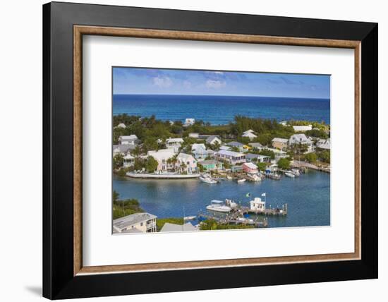 Harbour, Hope Town, Elbow Cay, Abaco Islands, Bahamas, West Indies, Central America-Jane Sweeney-Framed Photographic Print