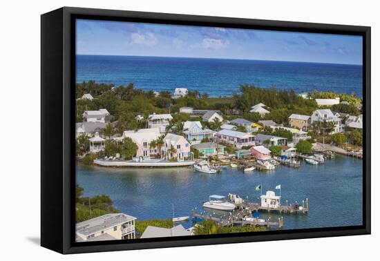 Harbour, Hope Town, Elbow Cay, Abaco Islands, Bahamas, West Indies, Central America-Jane Sweeney-Framed Premier Image Canvas