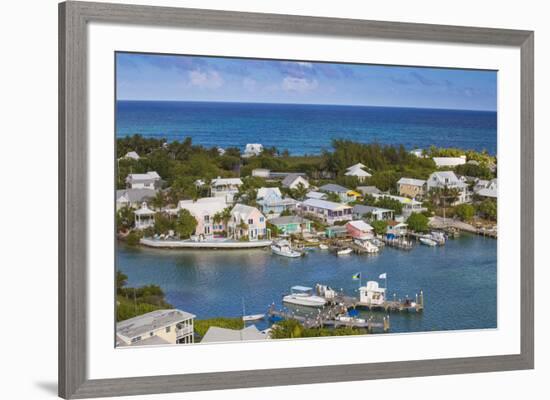 Harbour, Hope Town, Elbow Cay, Abaco Islands, Bahamas, West Indies, Central America-Jane Sweeney-Framed Photographic Print