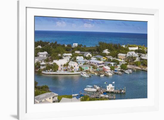 Harbour, Hope Town, Elbow Cay, Abaco Islands, Bahamas, West Indies, Central America-Jane Sweeney-Framed Photographic Print