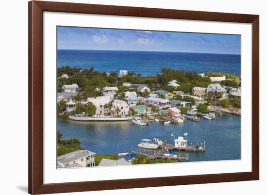 Harbour, Hope Town, Elbow Cay, Abaco Islands, Bahamas, West Indies, Central America-Jane Sweeney-Framed Photographic Print