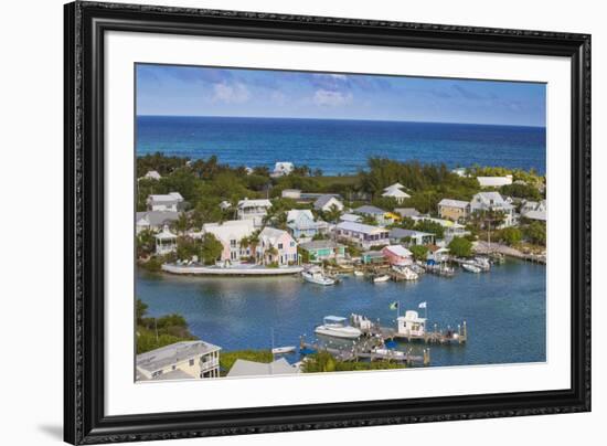 Harbour, Hope Town, Elbow Cay, Abaco Islands, Bahamas, West Indies, Central America-Jane Sweeney-Framed Photographic Print