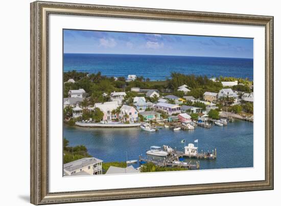 Harbour, Hope Town, Elbow Cay, Abaco Islands, Bahamas, West Indies, Central America-Jane Sweeney-Framed Photographic Print