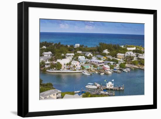 Harbour, Hope Town, Elbow Cay, Abaco Islands, Bahamas, West Indies, Central America-Jane Sweeney-Framed Photographic Print