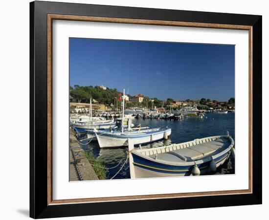 Harbour, Ile De Porquerolles, Near Hyeres, Var, Cote D'Azur, Provence, France, Mediterranean-Tomlinson Ruth-Framed Photographic Print