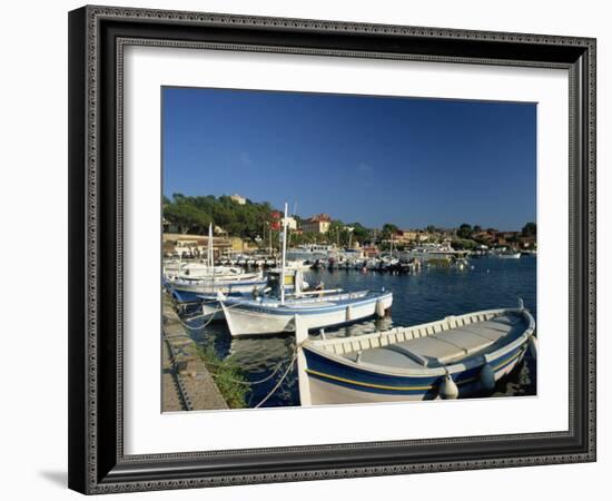 Harbour, Ile De Porquerolles, Near Hyeres, Var, Cote D'Azur, Provence, France, Mediterranean-Tomlinson Ruth-Framed Photographic Print