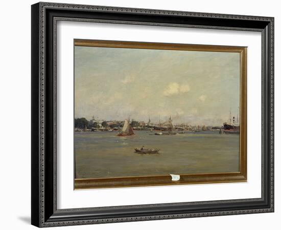 Harbour in Rotterdam, 1897-Johannes Martin Grimelund-Framed Giclee Print