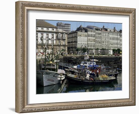 Harbour, La Coruna, Galicia, Spain-Michael Busselle-Framed Photographic Print