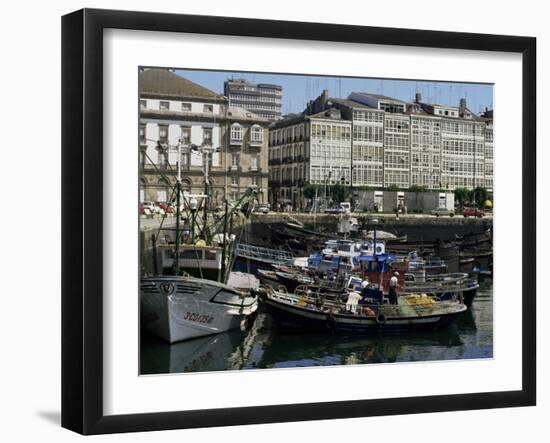 Harbour, La Coruna, Galicia, Spain-Michael Busselle-Framed Photographic Print