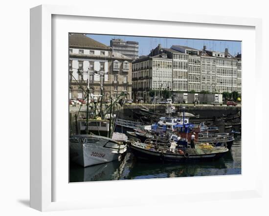 Harbour, La Coruna, Galicia, Spain-Michael Busselle-Framed Photographic Print