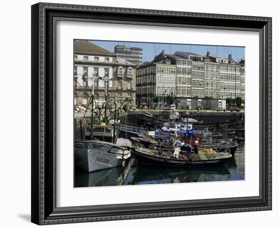 Harbour, La Coruna, Galicia, Spain-Michael Busselle-Framed Photographic Print