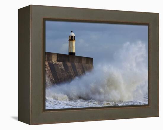 Harbour Light, Porthcawl, South Wales, Wales, United Kingdom, Europe-Billy Stock-Framed Premier Image Canvas