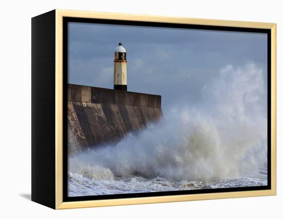 Harbour Light, Porthcawl, South Wales, Wales, United Kingdom, Europe-Billy Stock-Framed Premier Image Canvas