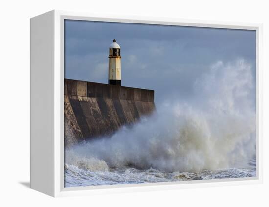 Harbour Light, Porthcawl, South Wales, Wales, United Kingdom, Europe-Billy Stock-Framed Premier Image Canvas