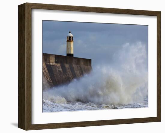 Harbour Light, Porthcawl, South Wales, Wales, United Kingdom, Europe-Billy Stock-Framed Photographic Print