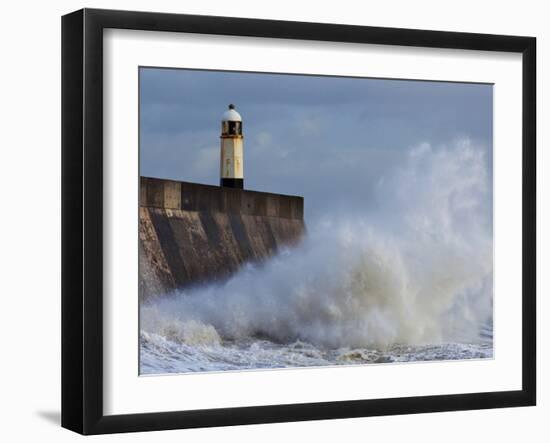 Harbour Light, Porthcawl, South Wales, Wales, United Kingdom, Europe-Billy Stock-Framed Photographic Print