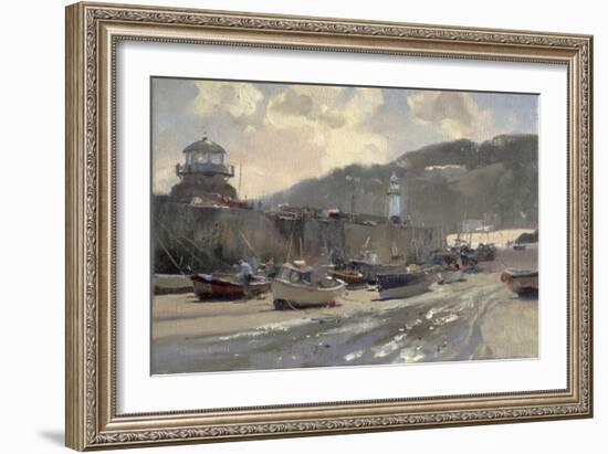 Harbour Light, St. Ives-Trevor Chamberlain-Framed Giclee Print