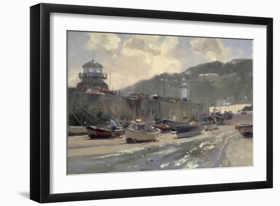 Harbour Light, St. Ives-Trevor Chamberlain-Framed Giclee Print