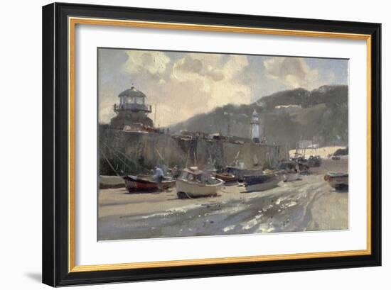 Harbour Light, St. Ives-Trevor Chamberlain-Framed Giclee Print