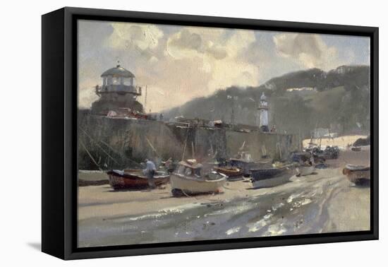 Harbour Light, St. Ives-Trevor Chamberlain-Framed Premier Image Canvas
