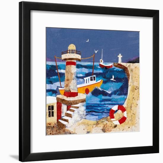 Harbour Lights II-Anuk Naumann-Framed Premium Giclee Print