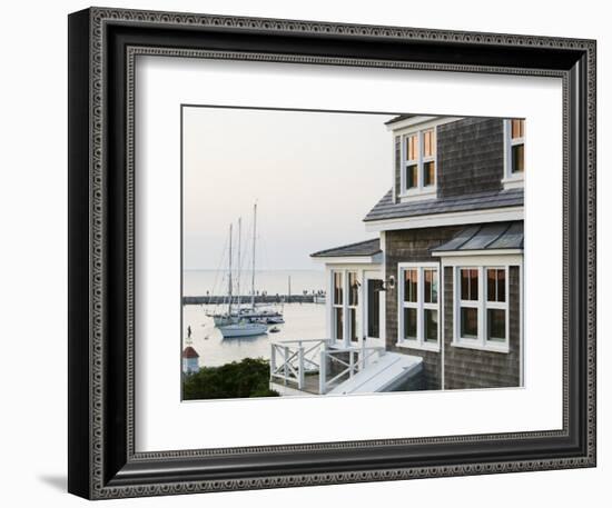 Harbour, Menemsha, Martha's Vineyard, Massachusetts, USA-Walter Bibikow-Framed Photographic Print