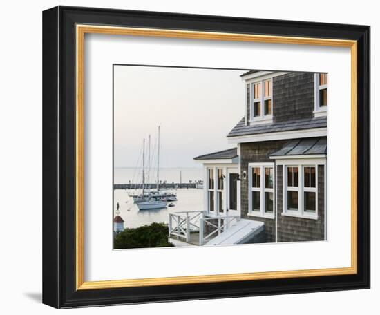 Harbour, Menemsha, Martha's Vineyard, Massachusetts, USA-Walter Bibikow-Framed Photographic Print