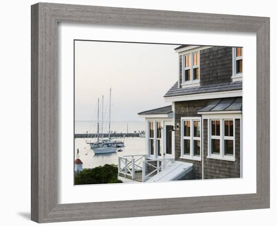 Harbour, Menemsha, Martha's Vineyard, Massachusetts, USA-Walter Bibikow-Framed Photographic Print