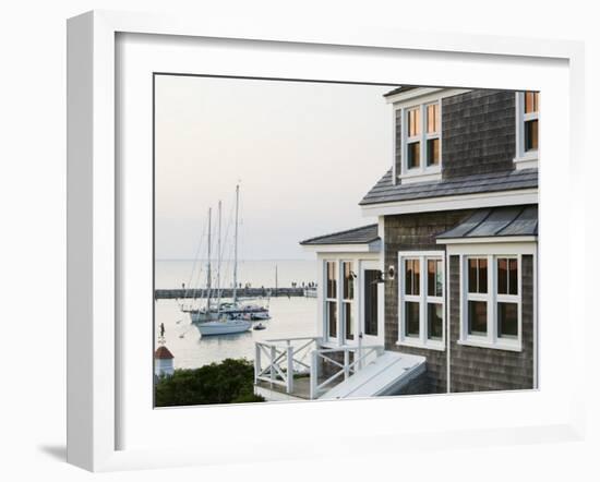 Harbour, Menemsha, Martha's Vineyard, Massachusetts, USA-Walter Bibikow-Framed Photographic Print