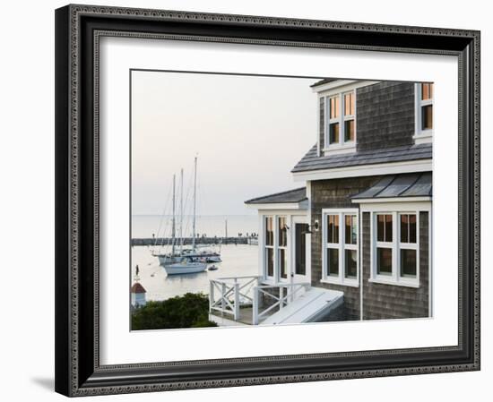 Harbour, Menemsha, Martha's Vineyard, Massachusetts, USA-Walter Bibikow-Framed Photographic Print