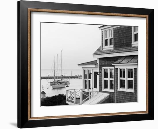 Harbour, Menemsha, Martha's Vineyard, Massachusetts, USA-Walter Bibikow-Framed Photographic Print