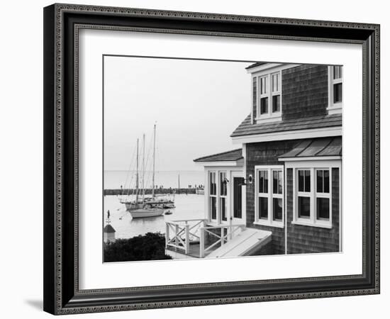 Harbour, Menemsha, Martha's Vineyard, Massachusetts, USA-Walter Bibikow-Framed Photographic Print