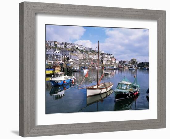 Harbour, Mevagissey, Cornwall, United Kingdom-Roy Rainford-Framed Photographic Print