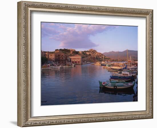 Harbour, Molyvos, Lesbos, Greek Islands, Greece, Europe-Lightfoot Jeremy-Framed Photographic Print