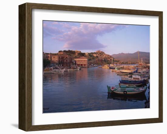 Harbour, Molyvos, Lesbos, Greek Islands, Greece, Europe-Lightfoot Jeremy-Framed Photographic Print