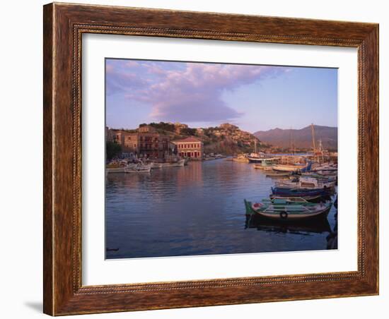 Harbour, Molyvos, Lesbos, Greek Islands, Greece, Europe-Lightfoot Jeremy-Framed Photographic Print