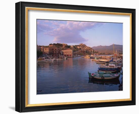 Harbour, Molyvos, Lesbos, Greek Islands, Greece, Europe-Lightfoot Jeremy-Framed Photographic Print
