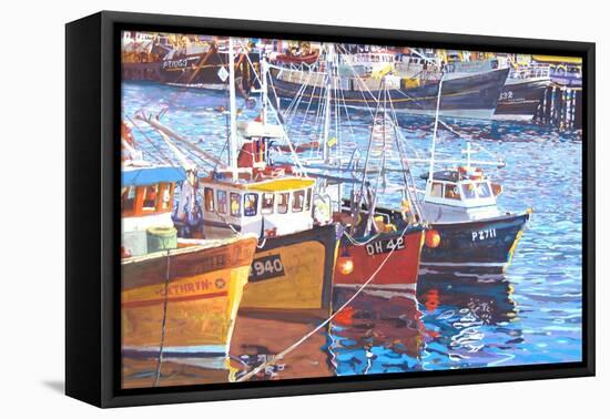 Harbour Moorings, 2010-Martin Decent-Framed Premier Image Canvas