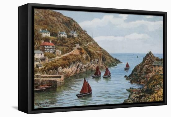 Harbour Mouth, Polperro-Alfred Robert Quinton-Framed Premier Image Canvas