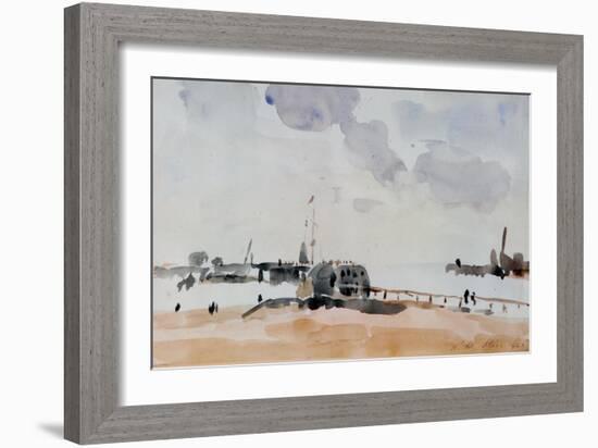 Harbour Mouth, Shoreham, 1926-Philip Wilson Steer-Framed Giclee Print