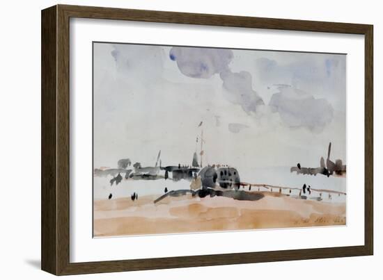 Harbour Mouth, Shoreham, 1926-Philip Wilson Steer-Framed Giclee Print