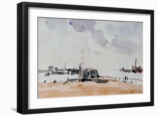 Harbour Mouth, Shoreham, 1926-Philip Wilson Steer-Framed Giclee Print