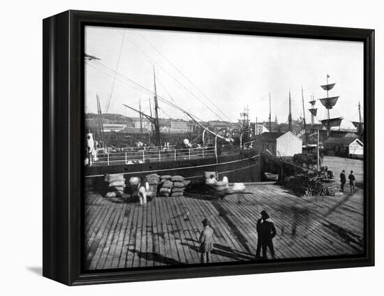 Harbour of Auckland, New Zealand, 1893-John L Stoddard-Framed Premier Image Canvas