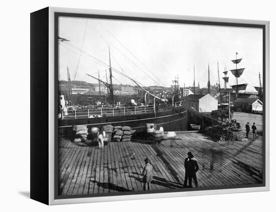 Harbour of Auckland, New Zealand, 1893-John L Stoddard-Framed Premier Image Canvas