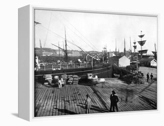 Harbour of Auckland, New Zealand, 1893-John L Stoddard-Framed Premier Image Canvas
