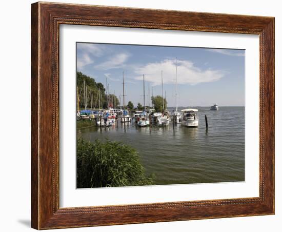 Harbour of Baltic Sea Spa of Bansin, Usedom, Mecklenburg-Western Pomerania, Germany, Europe-Hans Peter Merten-Framed Photographic Print