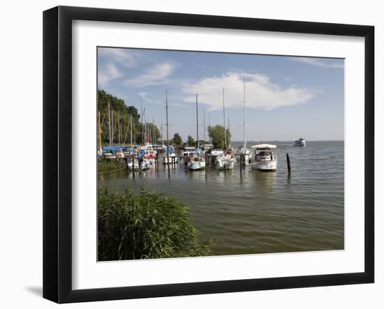 Harbour of Baltic Sea Spa of Bansin, Usedom, Mecklenburg-Western Pomerania, Germany, Europe-Hans Peter Merten-Framed Photographic Print