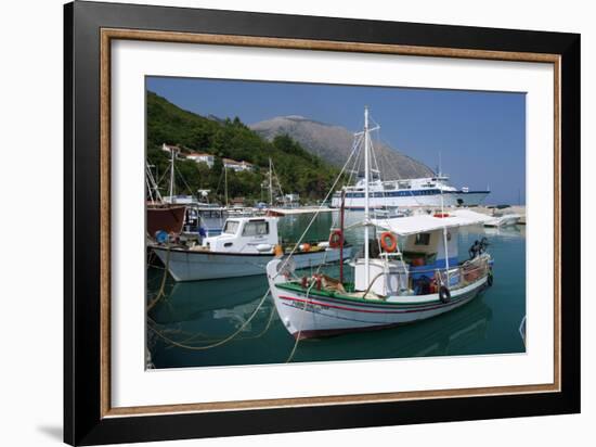 Harbour of Poros, Kefalonia, Greece-Peter Thompson-Framed Photographic Print